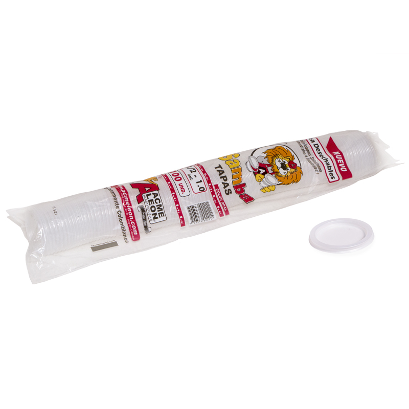 TAPA COPA ACME LEON 1/2  Y 1 ONZ X 100 UND