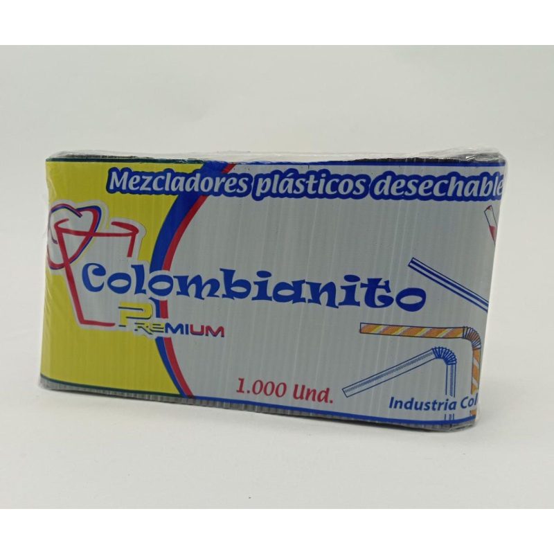 MEZCLADOR PLASTICO COLOMBIANITO DELGADO