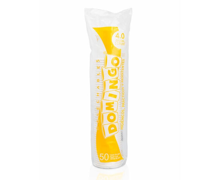 VASO ECO CARTON 4 ONZ X 50 UND SIN IMPRESIÓN