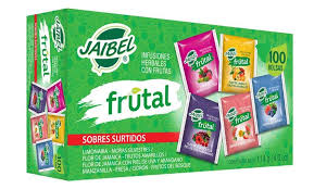AROMATICA JAIBEL INFUSION FRUTAL SURTIDA  X 100 BOLSAS