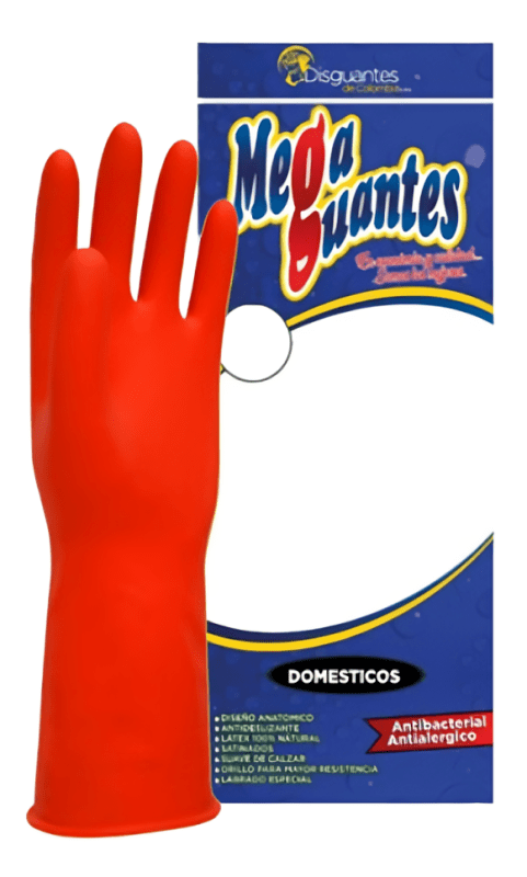 GUANTE DISGUANTES ROJO CL 20