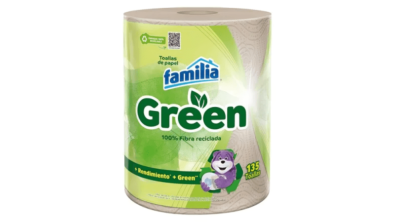 TOALLA COCINA FAMILIA GREEN ROLLO X 135 HJ