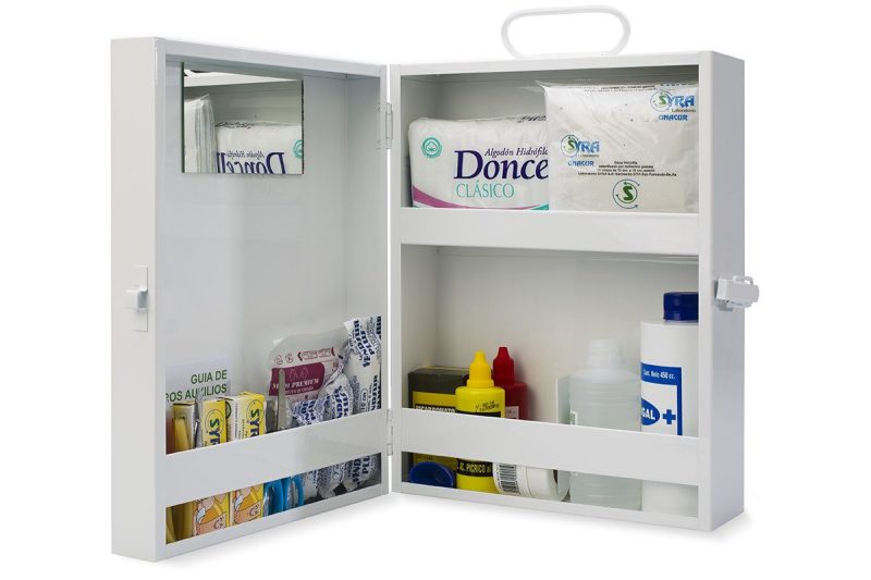 BOTIQUIN METALICO DE PARED CON SUMINISTROS