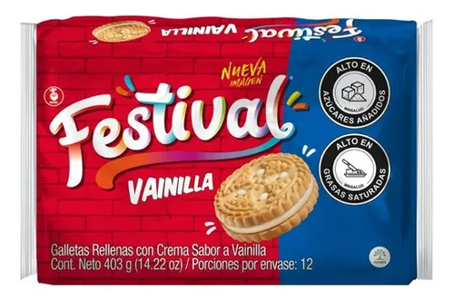 GALLETAS FESTIVAL X 12 UND