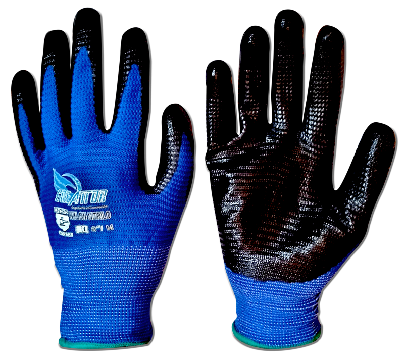 GUANTE NYLON RECUBIERTO NITRILO TEXTURIZADO