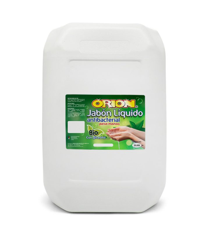 JABON ORION MANOS ANTIBACTERIAL X 20 LTR