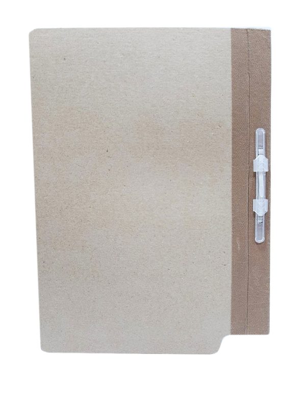 CARPETA TAPA Y CONTRA TAPA LEGAJADORA EN YUTE 600 GMS CON TELA POLITEX SIN IMPRESIÓN
