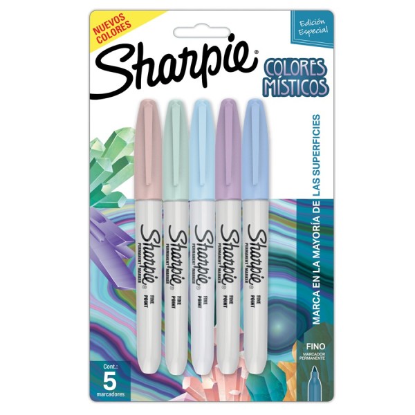 SHARPIE COLORES PASTEL SET X 5 UND