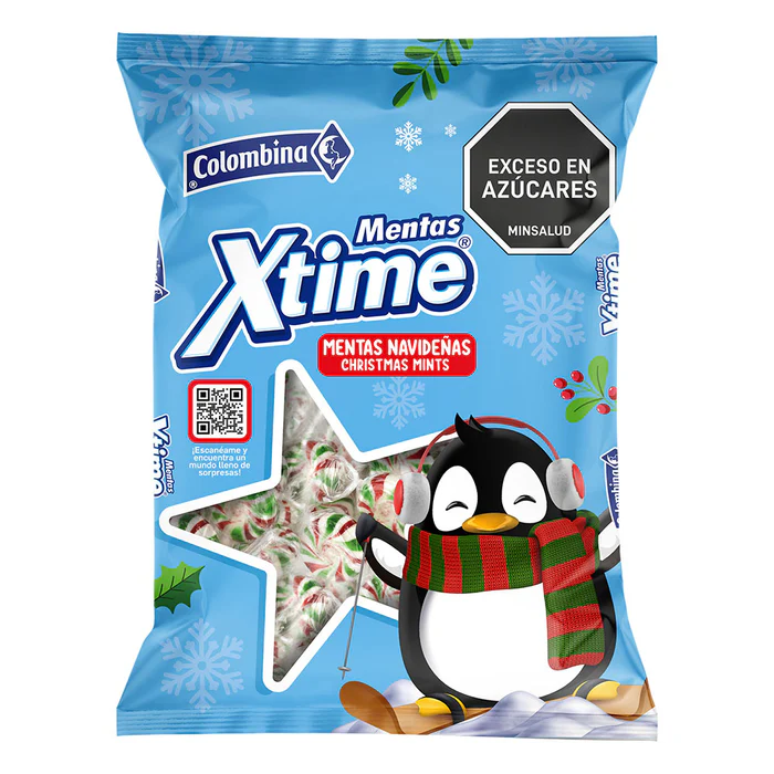 MENTA X-TIME NAVIDAD COLOMBINA X 50 UND