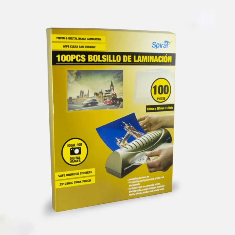ACETATO PARA LAMINACION CARTA C.5  23 X 29 CM PAQ.X 100 UND