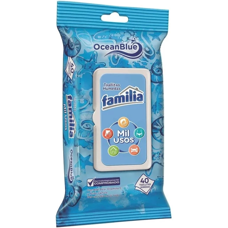 PAÑO HUMEDO FAMILIA X 40 UND